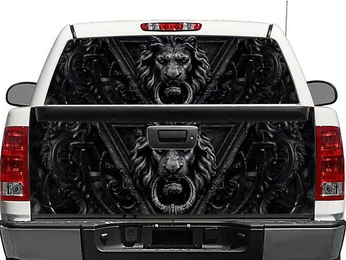 Black Lion Rear Window Tailgate Vinyl Decal Sticker