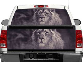 BW Lion King Rear Window OR tailgate Decal Sticker Pick-up Truck SUV Car