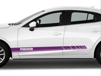 Mazda 2 3 6 RX8 lower panel door stripes vinyl graphics and decals kits