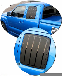 2005-2011 Toyota Tacoma Simulated Window Louvers Decal Kit 1