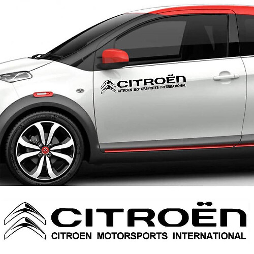 Citroen Motorsports International Side Vinyl Decal Set for Citroen 