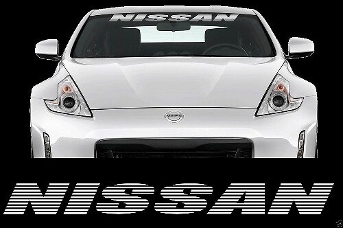 Nissan Strobe Style Windshield Banner Vinyl Decal for Nissan Cars