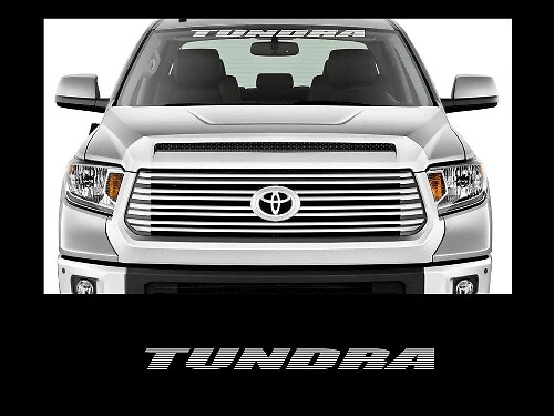 Front Windshield Banner Vinyl Decal for Toyota Tundra