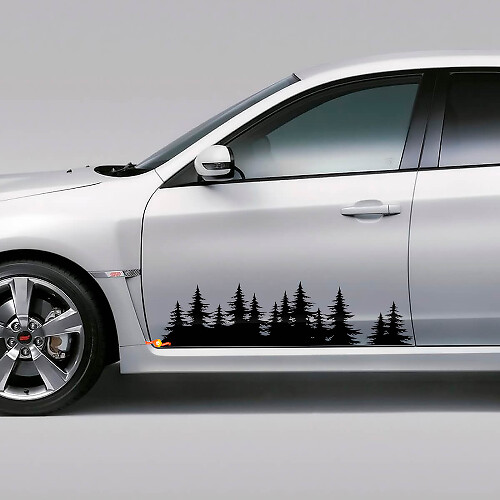 Forest Side Door Vinyl Decal Set for Suba WRX STI and Forester