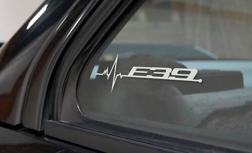 BMW E39 is in my Blood window sticker decals graphic
