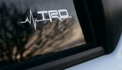 Toyota TRD is in my Blood window sticker decals graphic