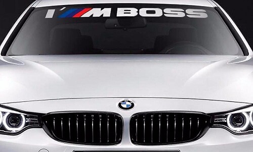 I M Boss Windshield Banner Vinyl Decal Sticker for BMW
