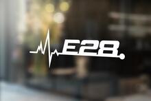 BMW E28 is in my Blood window sticker decals graphic
 2