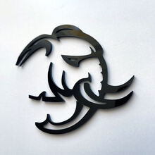 HellElephant Demon 3D Badge Black Fender Badges Emblem
 2