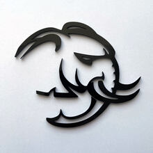 HellElephant Demon 3D Badge Black Fender Badges Emblem
 3