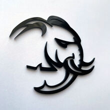 HellElephant Demon 3D Badge Black Fender Badges Emblem
 4