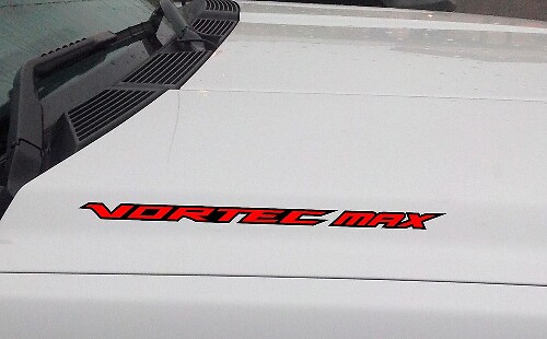 VORTEC MAX Hood Vinyl Decal Sticker Fits: Chevrolet Silverado GMC (Outlined)