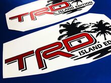 Toyota TRD Island Edition Off Road Tacoma Tundra Decals Vinyl Sticker Decal Palm 2