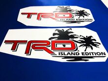 Toyota TRD Island Edition Off Road Tacoma Tundra Decals Vinyl Sticker Decal Palm 3