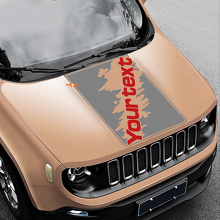 Lettering Splash Splatter Style Bonnet Vinyl Decal Sticker for Jeep Renegade 3