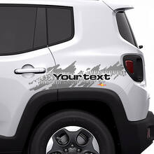 Distressed Tyre Splash Rear Side Graphic Vinyl Decal Sticker for Jeep Renegade 2