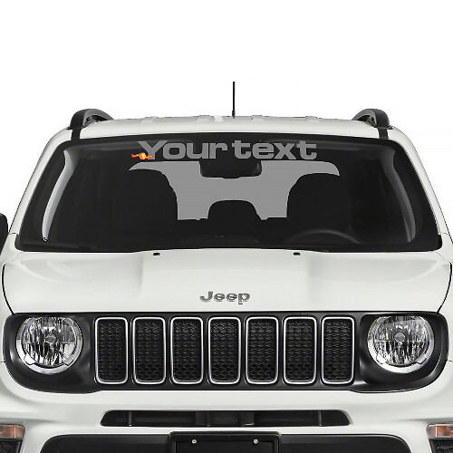 Windshield Banner Graphic Side Splash Scratched Graphic Vinyl Sticker Decal for Jeep Renegade