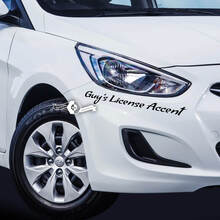 Lettering Decal Sticker Emblem Logo Vinyl Accent For Hyundai
 2