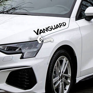 Hood Lettering Decal Sticker Emblem Logo Vinyl Vanguard For Audi
