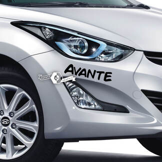 Lettering Decal Sticker Emblem Logo Bumper Vinyl Avante Elantra For Hyundai
 1