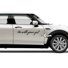 Lettering Decal Sticker Doors Emblem Logo Vinyl For Mini
 3