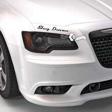 Stay Driven Hood Lettering Vinyl Decal for BMW_2