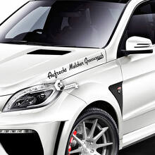 Pair Lettering Emblem Aufrecht Melcher Grossaspach Vinyl Decal Sticker For AMG Mercedes-Benz
 3