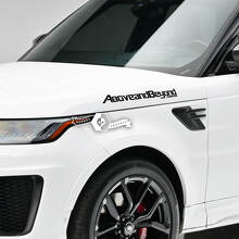 Above and Beyond Side Lettering Vinyl Decal Pair for Land Rover Range Rover_5