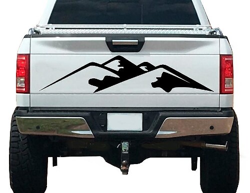 Mountain Nature Forest Graphic Sticker Decal Vinyl 3 Fits Tailgate Trailer Caravan Camper