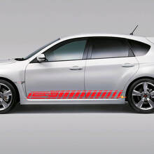 Side Stripe Vinyl Decal Kit for Subaru Impreza Hatchback WRX STI 2007-2012_3
