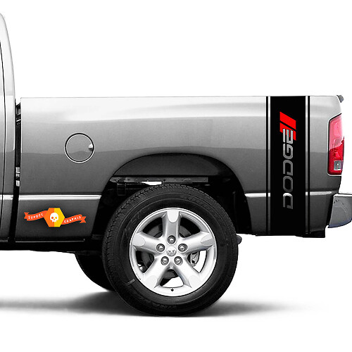 Dodge Hash Ram 1500 2500 3500 TRUCK bed box stripe decal vinyl Sticker Graphic