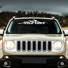 Mountain Graphic Windshield Vinyl Sticker Decal for Jeep Renegade 3