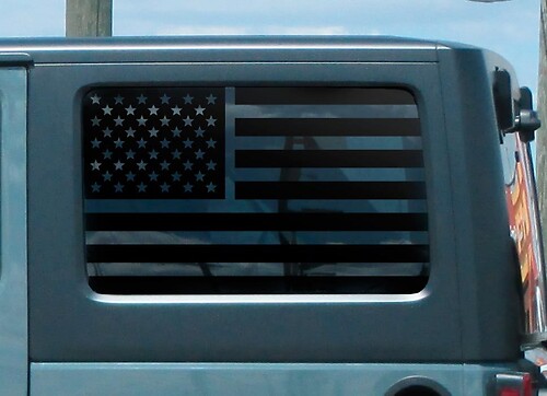American Flag Side Window Vinyl Decal Sticker for Jeep Wrangler