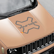 Logo Vinyl Graphic Decal Sticker Bonnet Side Camo for Jeep Renegade 2