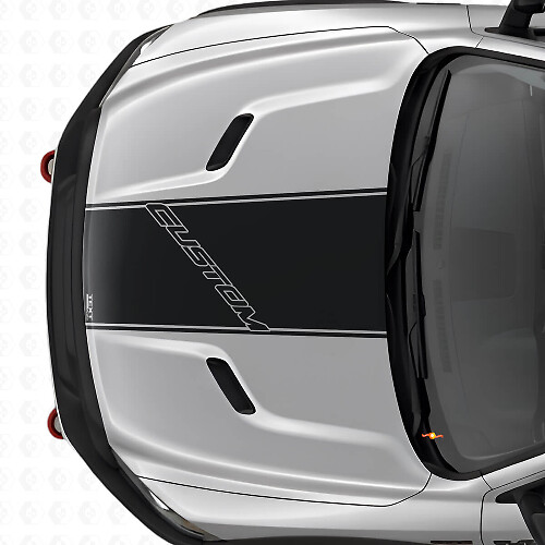 Custom Outline Lettering Hood Vinyl Decal for Jeep Renegade