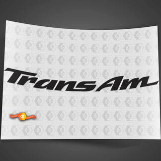 Pontiac TRANS AM curved windshield banner decal graphic sticker