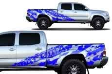 Toyota Tacoma 2005-2018 Long Bed Custom Half Side Sticker Decal Truck Wrap 4 Door
 2