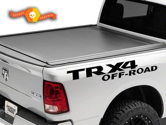 2X Dodge TRX 4 OFF ROAD DECAL RAM 1500 2500 Side graphics vinyl body stickers