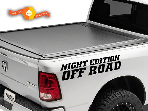 Night Edition Off Road Bedside Vinyl Decal Kit for Dodge Ram Truck 