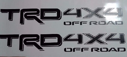 TRD 4x4, off road decal Sticker TOYOTA tacoma tundra any colour (set)