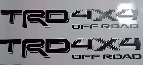 TRD Style 4x4 Off Road Vinyl Decal Set for Toyota Tacoma and Tundra