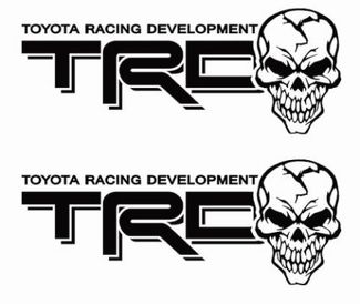 Toyota TRD Truck Off-Road Racing Tacoma Tundra Skull Pair Decals Sticker Decal