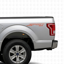 Sport 4x4 Outlined Lettering Bedside Vinyl Decal Sticker for Ford F-150 2015-2016_4