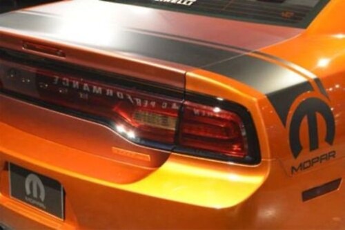 Dodge Charger Rear Bed and Trunk Vinyl Stripe Sticker Decal, Hemi Mopar Graphics RT SRT

