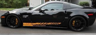 Side Stripe Decal Graphic Sticker Kit Scharged Chevy Corvette Z06 C6 2005-  2020