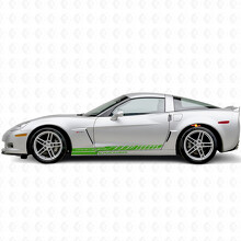 Racing Style Stripes Side Vinyl Decal Sticker for Chevrolet Corvette C6 2005-2013_3