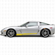 Racing Style Stripes Side Vinyl Decal Sticker for Chevrolet Corvette C6 2005-2013_5