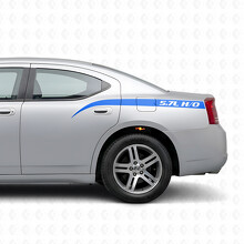 5.7L H/O Curved Stripes Side Vinyl Decal Sticker for Dodge Charger 2006-2010_2