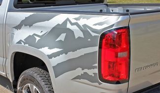 ANTERO Truck Bed Mountain Chevy Colorado Vinyl Graphic Decals Stripe 2015-2016