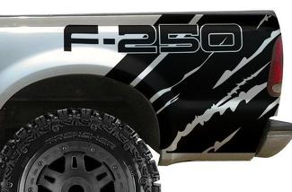 Ford F-250 (1999-2006) Custom Vinyl Decal Wrap Kit - F-250 Quarter